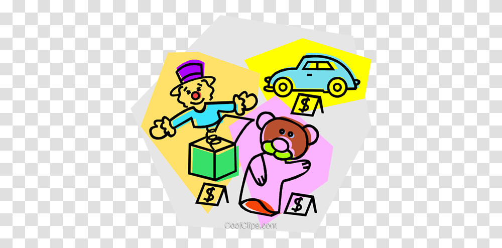 Toys For Sale Royalty Free Vector Clip Art Illustration, Car, Vehicle, Transportation, Automobile Transparent Png