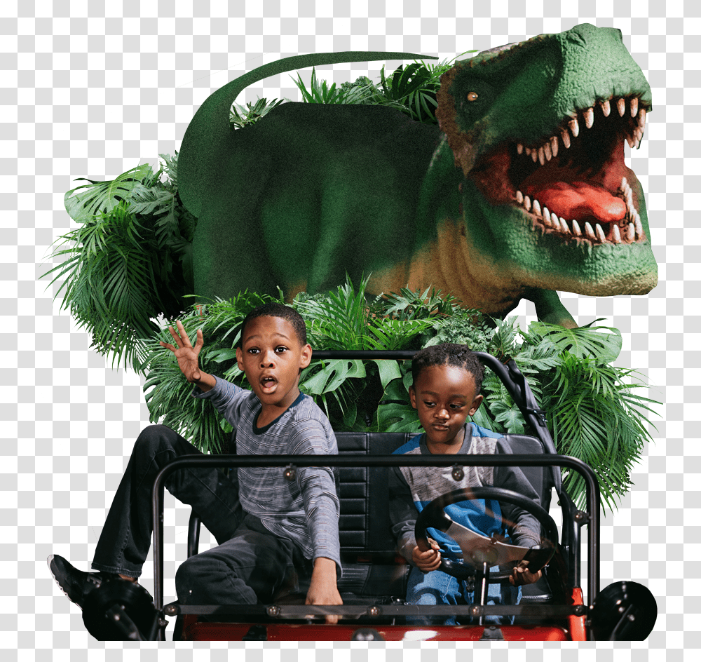 Toys R Us Adventure Atlanta, Person, Dinosaur, Animal, T-Rex Transparent Png