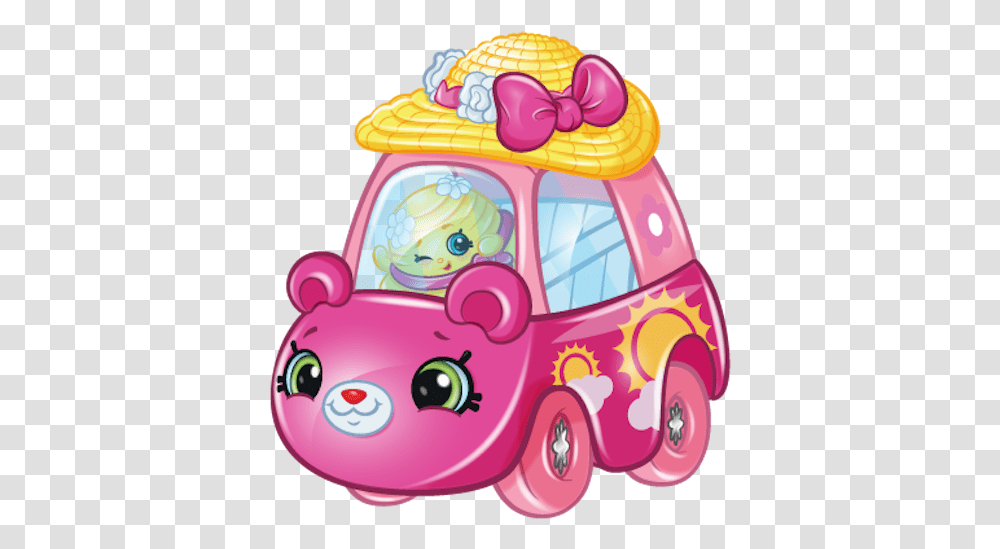Toys & Games Speedy Sunhat Shopkins Cutie Cars Series 3 Illustration, Birthday Cake, Dessert, Food, Transportation Transparent Png