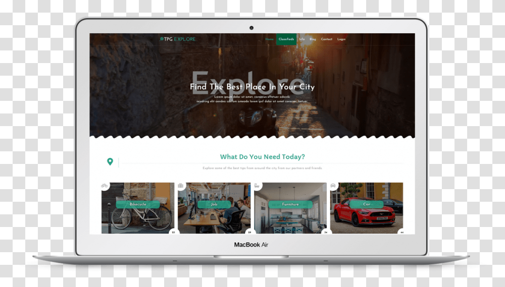Tpg Explore Free Responsive Wordpress Theme Mockup Nintendo, Car, Vehicle, Transportation, Wheel Transparent Png