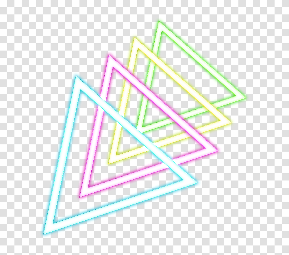 Tr Iangle Neon Light Triangle Hd, Rug Transparent Png