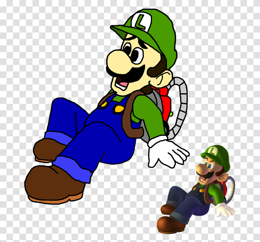 Traced Drawing Luigi Crawling Backwards Luigi Crawling, Elf, Super Mario, Person, Human Transparent Png