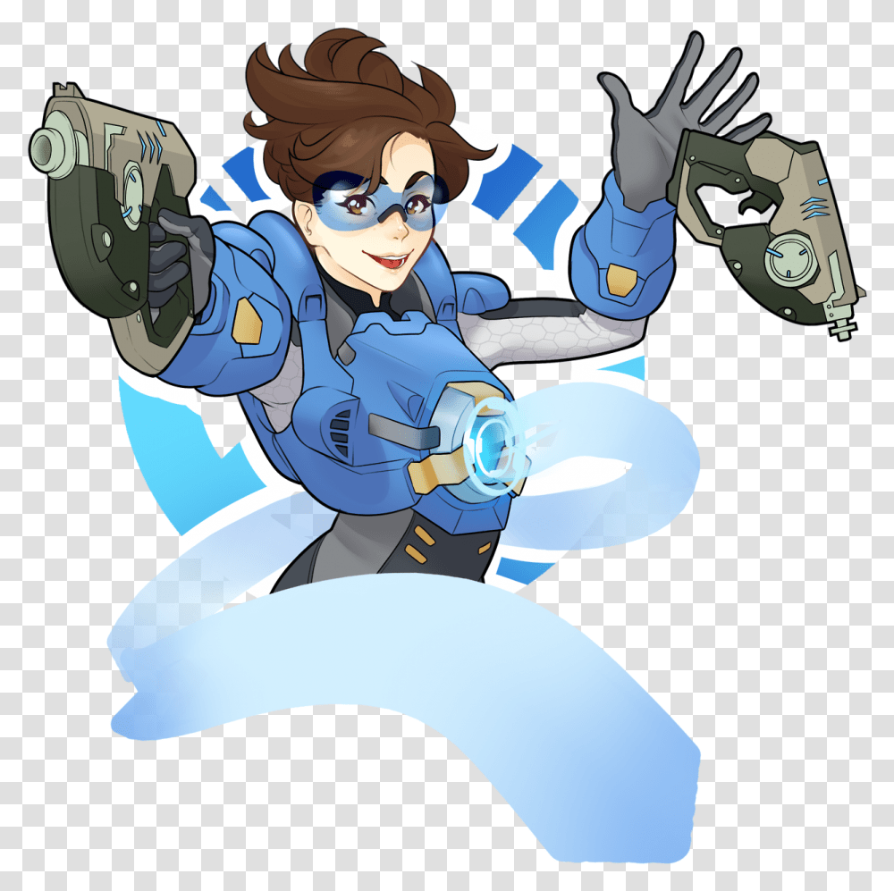 Tracer Cadet Oxton Overwatch, Person, Hand, People, Book Transparent Png
