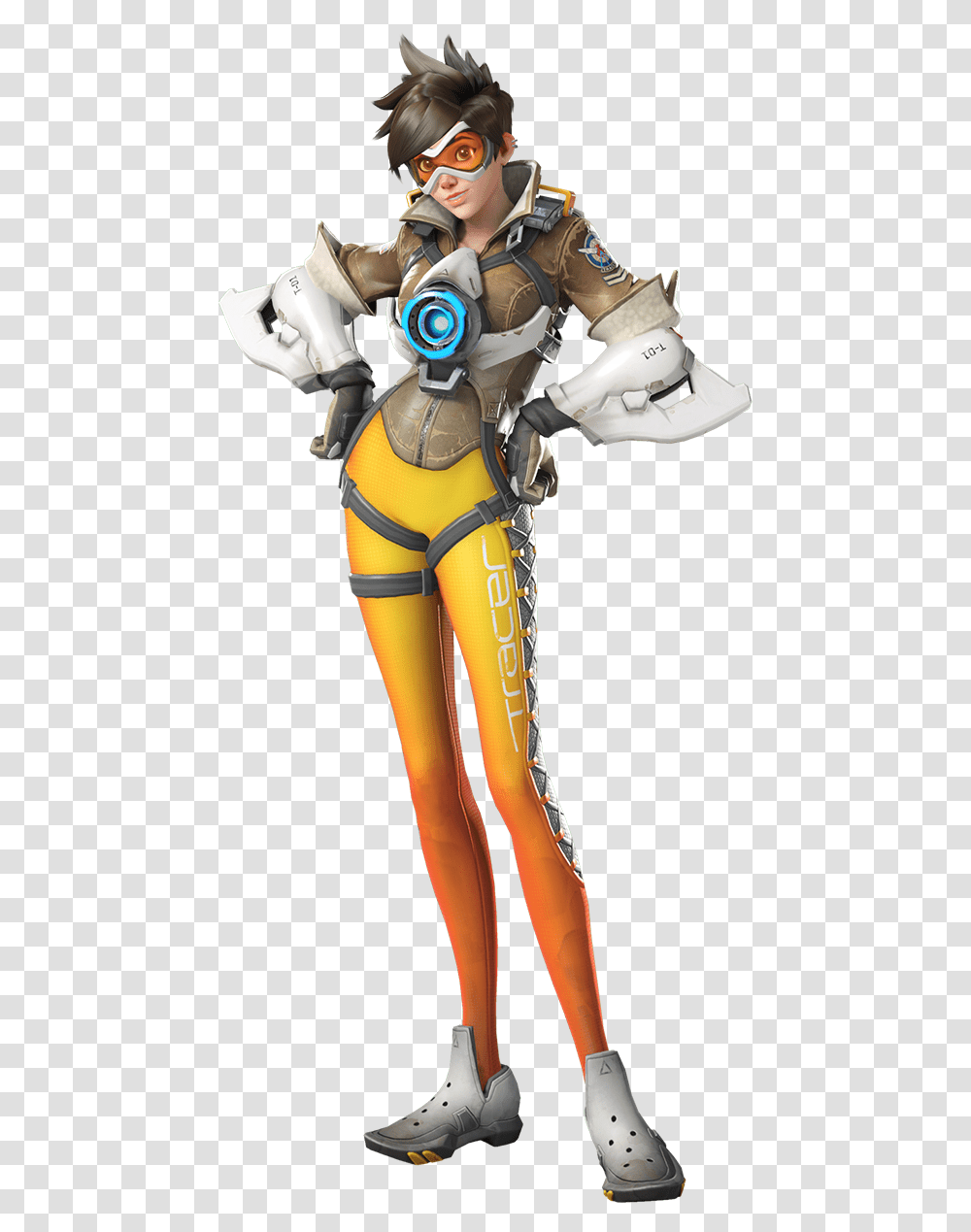 Tracer Old Vs New, Person, Figurine, Costume Transparent Png