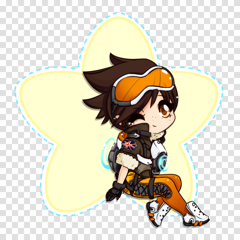 Tracer Overwatch Chibi, Person, Human, Apparel Transparent Png