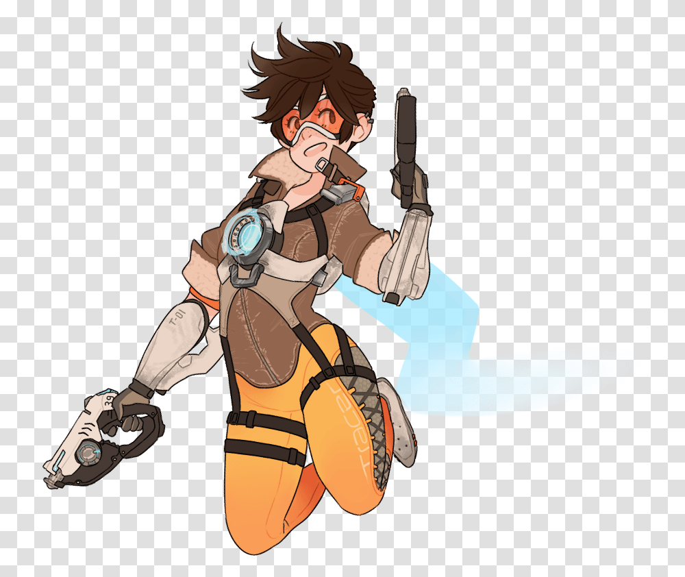 Tracer Overwatch Freetoedit Tracer, Person, Leisure Activities, Costume Transparent Png