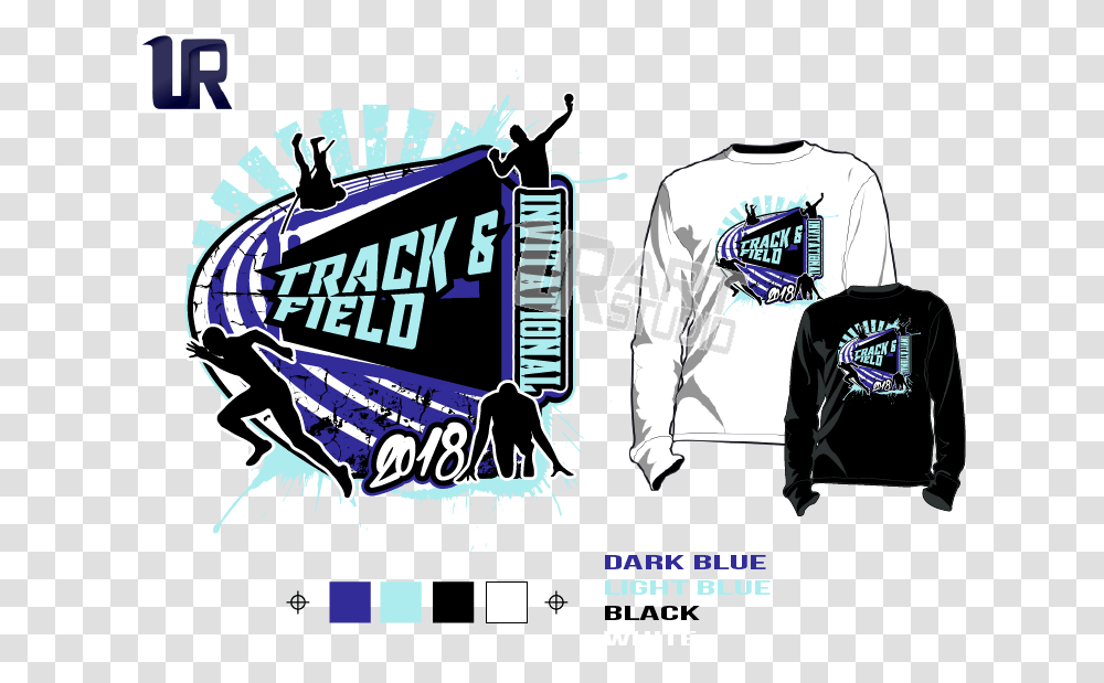 Track Amp Field Invitational Tshirt Vector Design Separated Vector Logo Design T Shirt, Sleeve, Long Sleeve, Person Transparent Png
