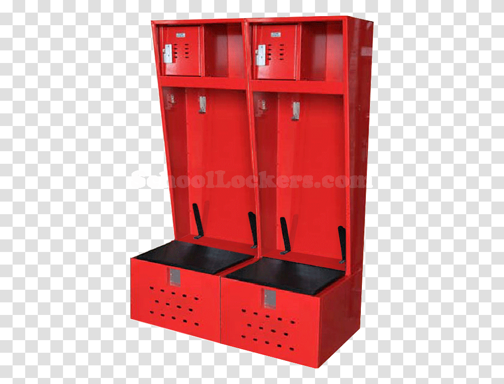 Track And Field Lockers In Red Sports Lockers, Mailbox, Letterbox, Arcade Game Machine, Furniture Transparent Png