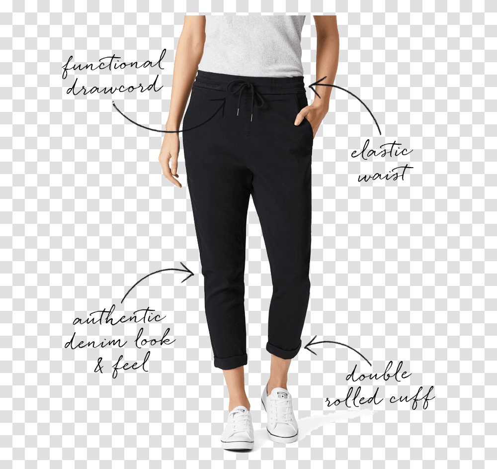Track Pants Pocket, Person, Jeans, Female Transparent Png