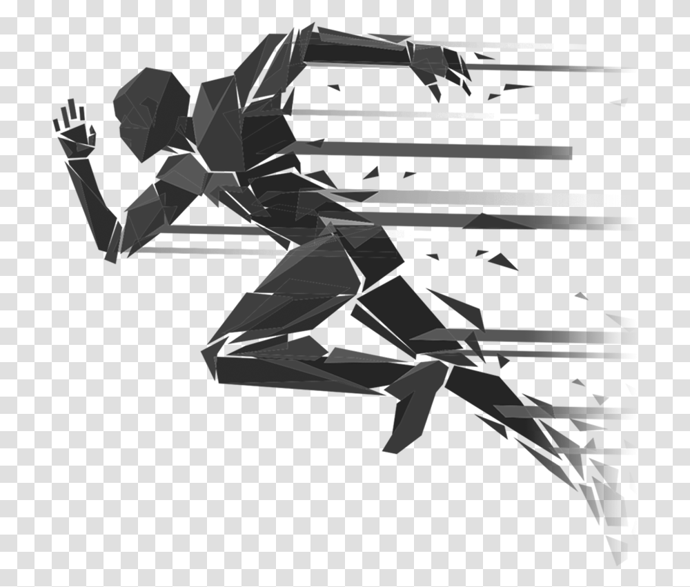 Track Runner Finish Line Silhouette Athlete, Duel, Airplane, Vehicle, Transportation Transparent Png