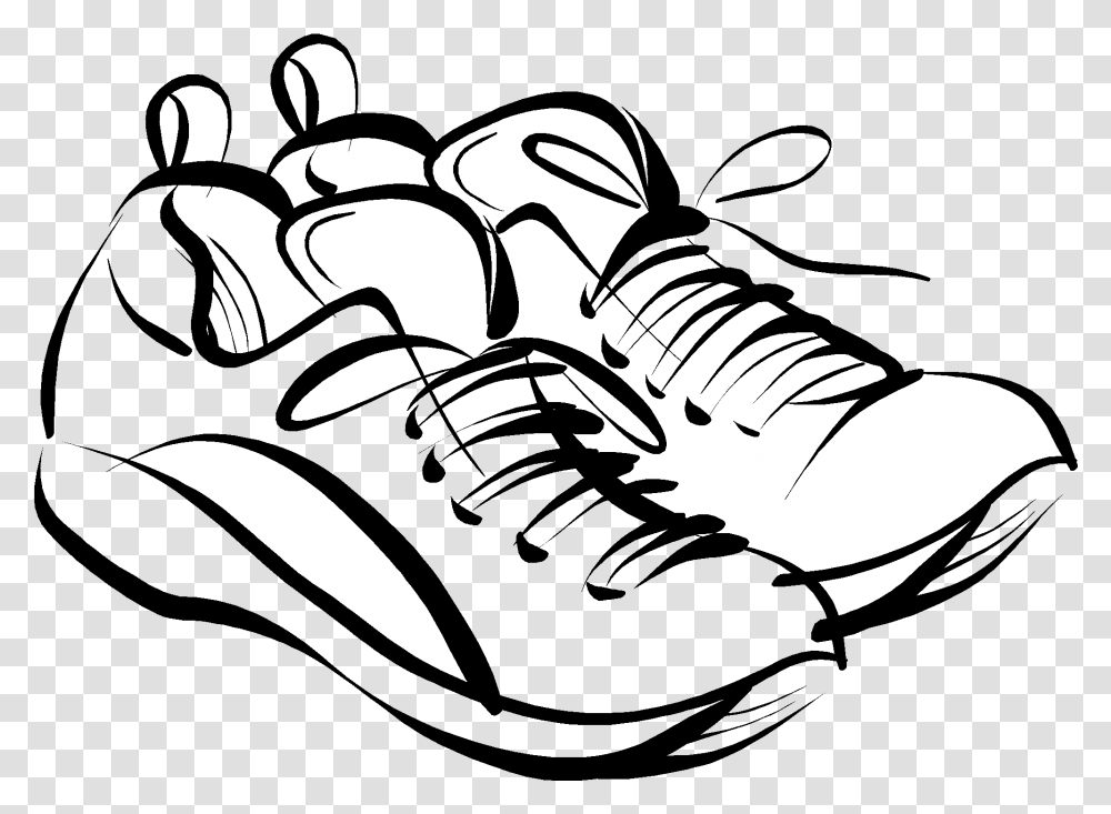 Track Shoe Running Shoes Clipart 4th Of July Running, Person, Human, Stencil Transparent Png