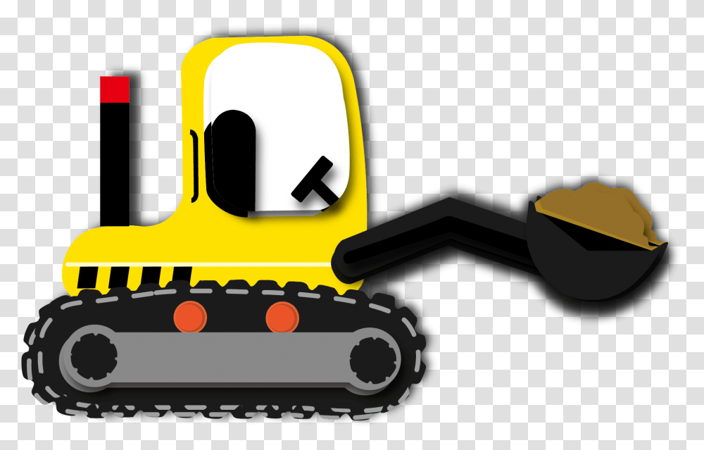 Tractor Cartoon, Vehicle, Transportation, Bulldozer, Snowplow Transparent Png