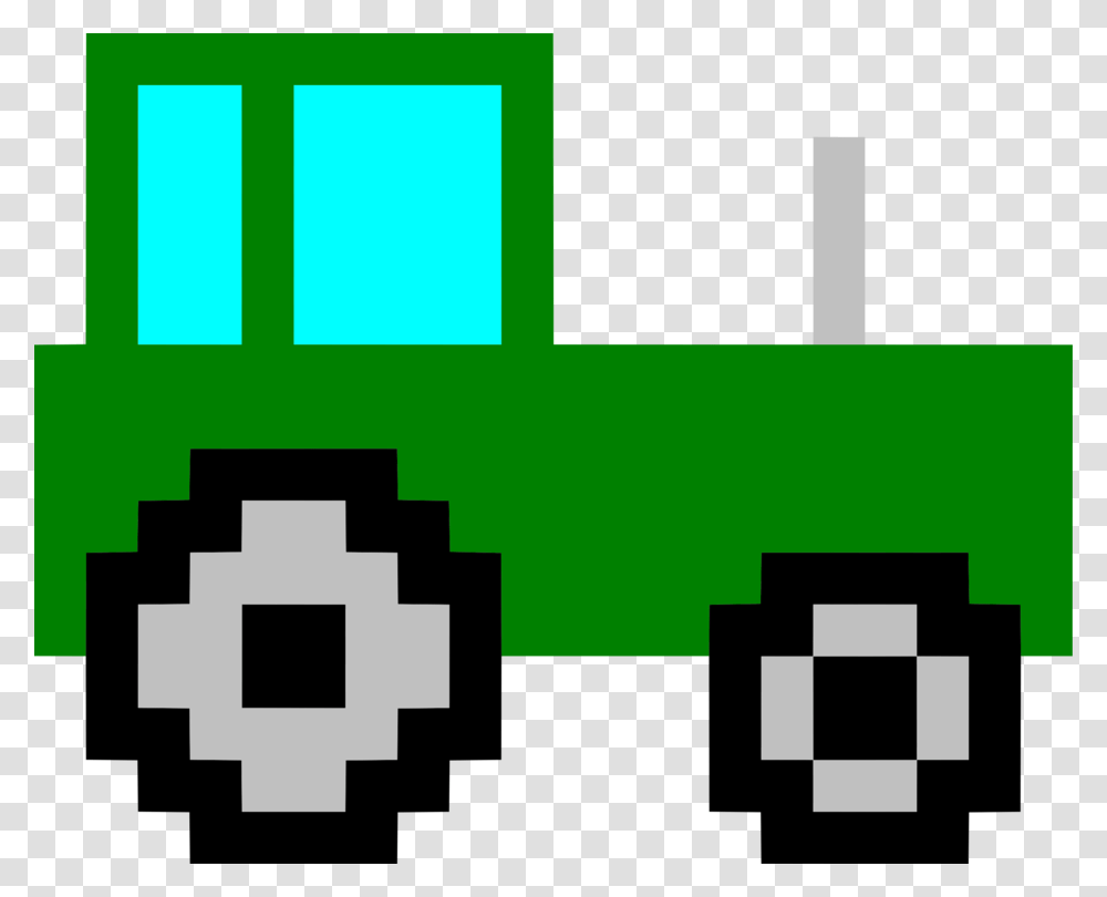 Tractor Caterpillar Inc Agricultural Machinery Pixel Art Farm, First Aid, Pac Man Transparent Png