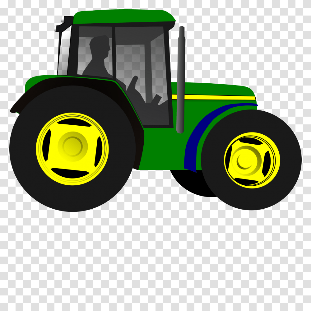 Tractor Clipart Little Green, Vehicle, Transportation, Lawn Mower, Tool Transparent Png