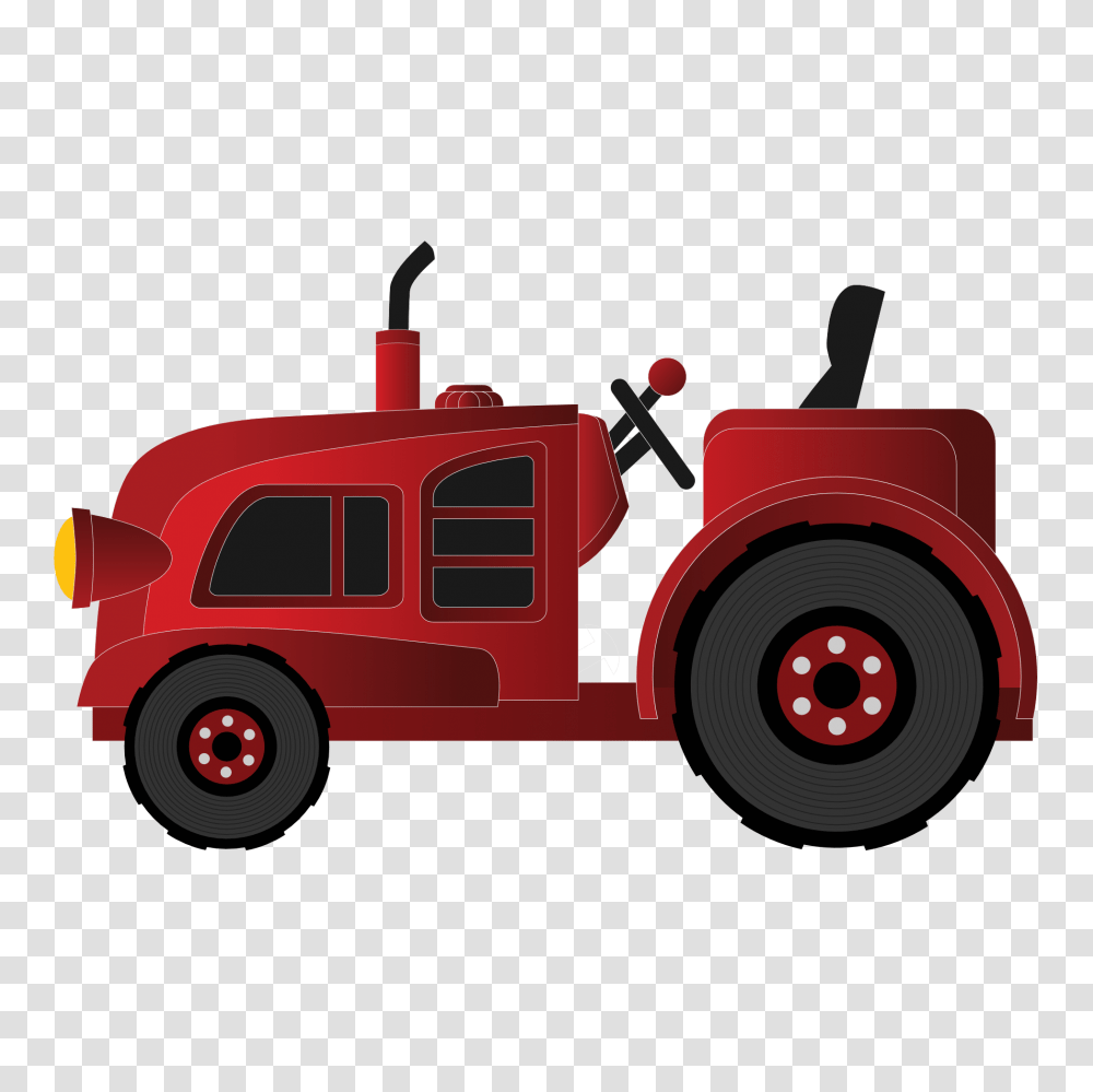 Tractor Clipart Little Red, Fire Truck, Vehicle, Transportation Transparent Png