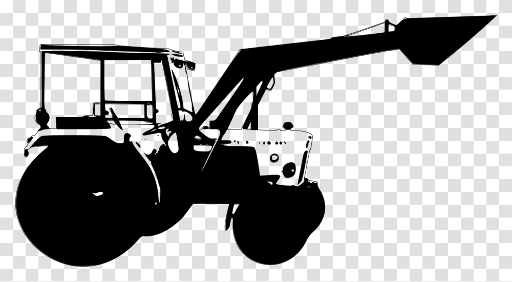Tractor Clipart Tractor Clipart Crane Trator, Gray Transparent Png