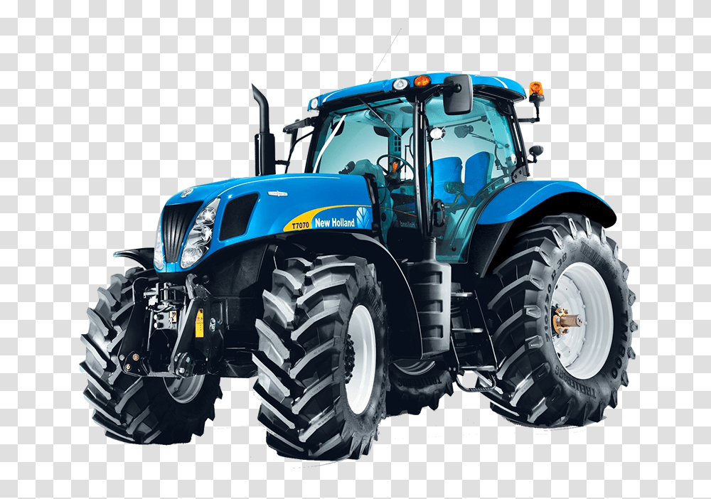 Tractor Download Image With Case New Holland Tractor, Wheel, Machine, Vehicle, Transportation Transparent Png