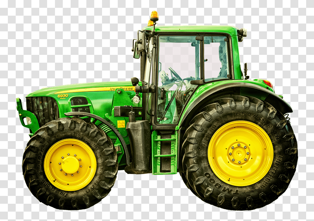 Tractor John Deere, Vehicle, Transportation, Wheel, Machine Transparent Png