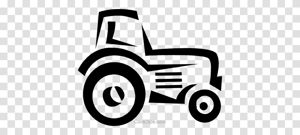 Tractor Royalty Free Vector Clip Art Illustration, Transportation, Vehicle, Truck, Paper Transparent Png