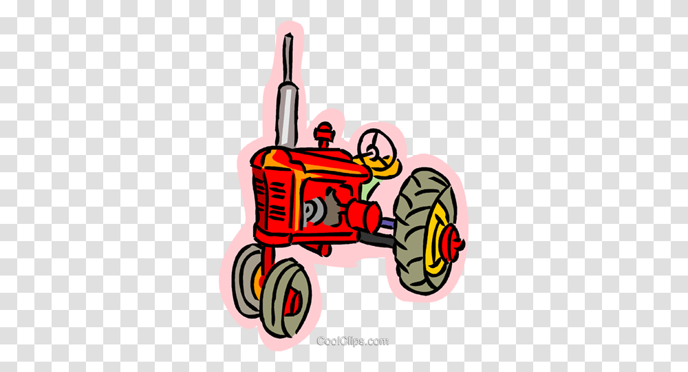 Tractor Royalty Free Vector Clip Art Illustration, Vehicle, Transportation Transparent Png