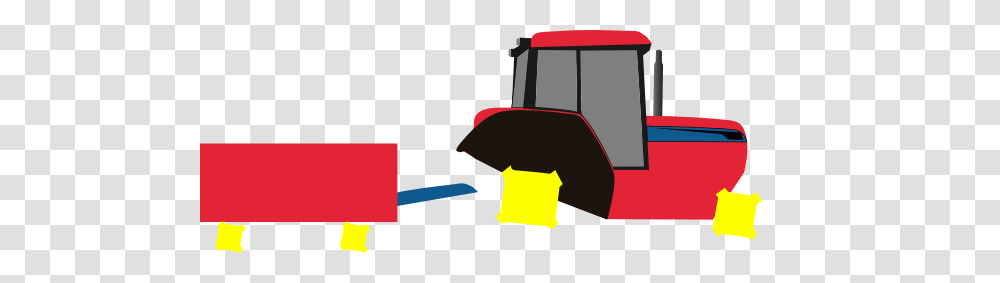 Tractor Trailer Red Clip Art, Vehicle, Transportation, Bulldozer, Snowplow Transparent Png