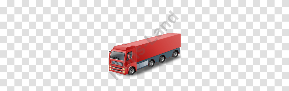 Tractor Trailer Red Icon Pngico Icons, Truck, Vehicle, Transportation, Fire Truck Transparent Png