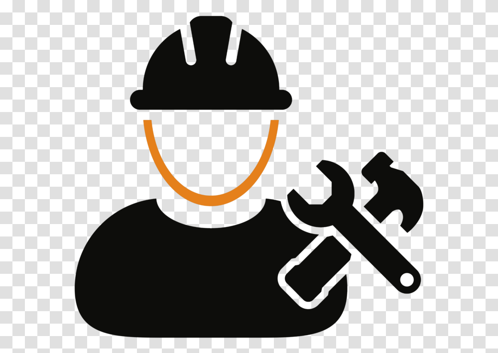 Trade Contractor Icon Download Construction Worker Icon, Apparel, Helmet, Hardhat Transparent Png
