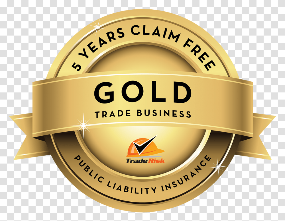 Trade Risk Gold Medal Trade Risk Label, Logo, Symbol, Tape, Helmet Transparent Png