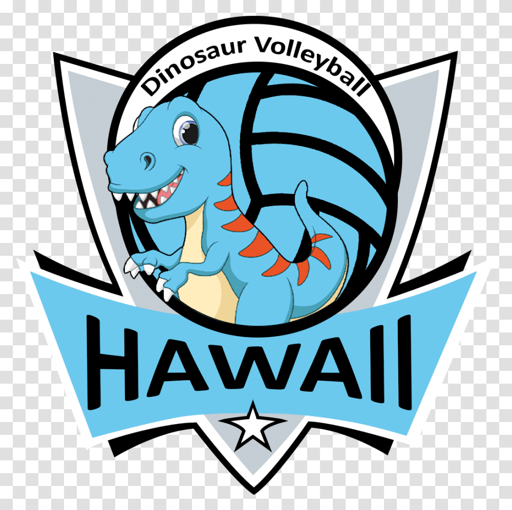 Trade Show Swag Design 21 'hawaii Dinosaur Volleyball Nba Logo Basketball Team, Symbol, Trademark, Emblem, Text Transparent Png