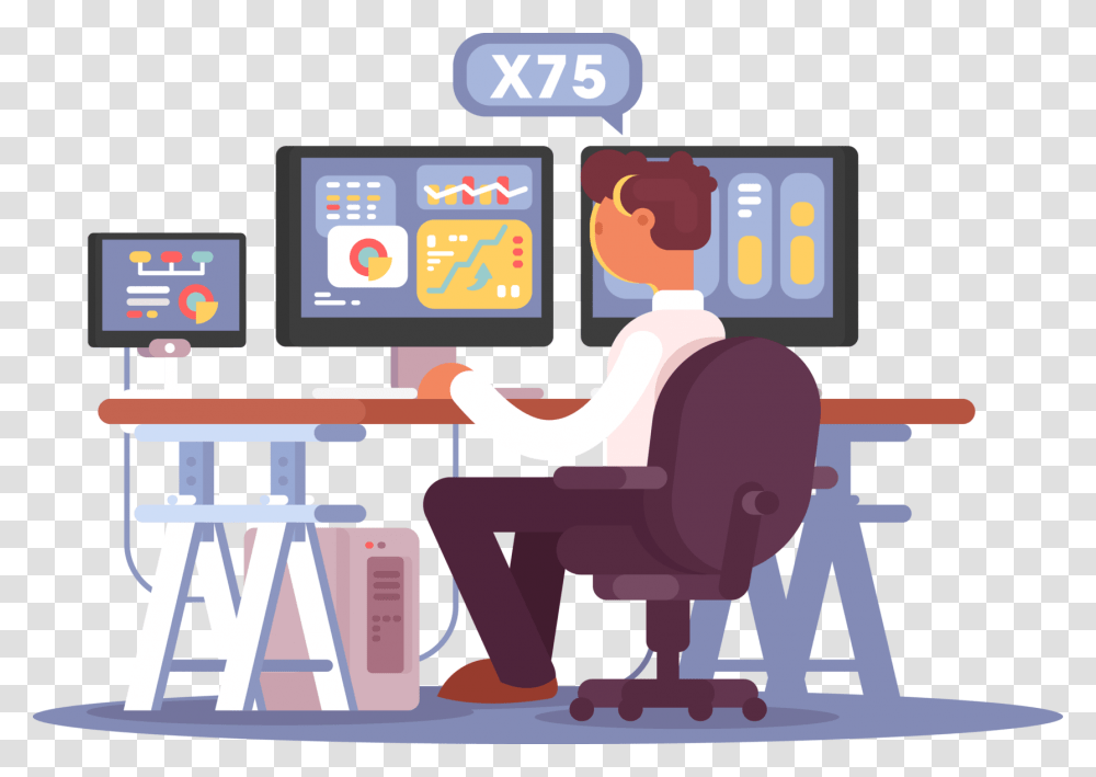 Trader Animado, Person, Sitting, Video Gaming, Screen Transparent Png