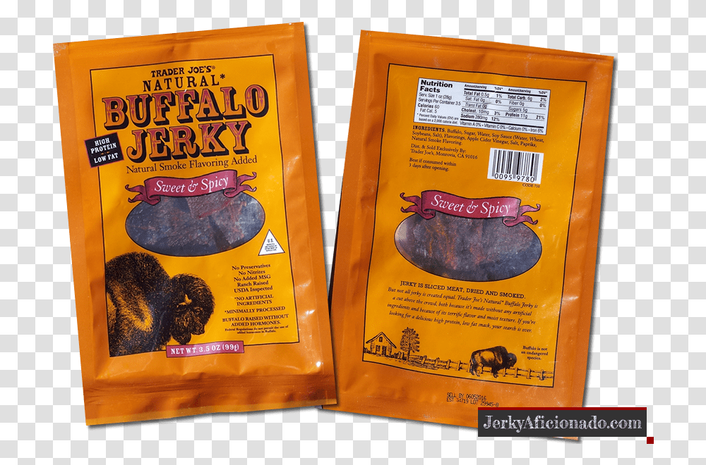 Trader Joe S Buffalo Jerky Sweet Amp Spicy Trader Joe's Buffalo Jerky, Advertisement, Poster, Flyer, Paper Transparent Png