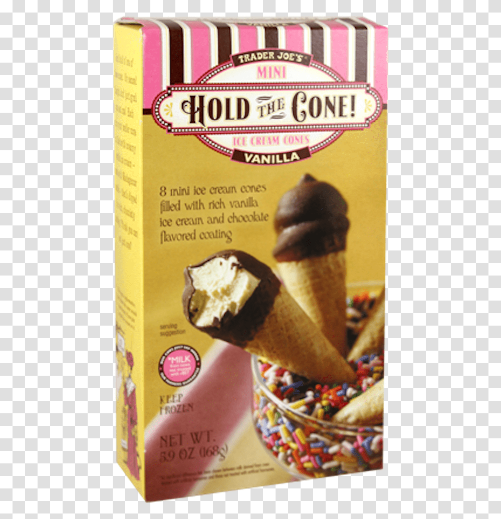 Trader Joe's Hold The Cone Vanilla, Cream, Dessert, Food, Creme Transparent Png