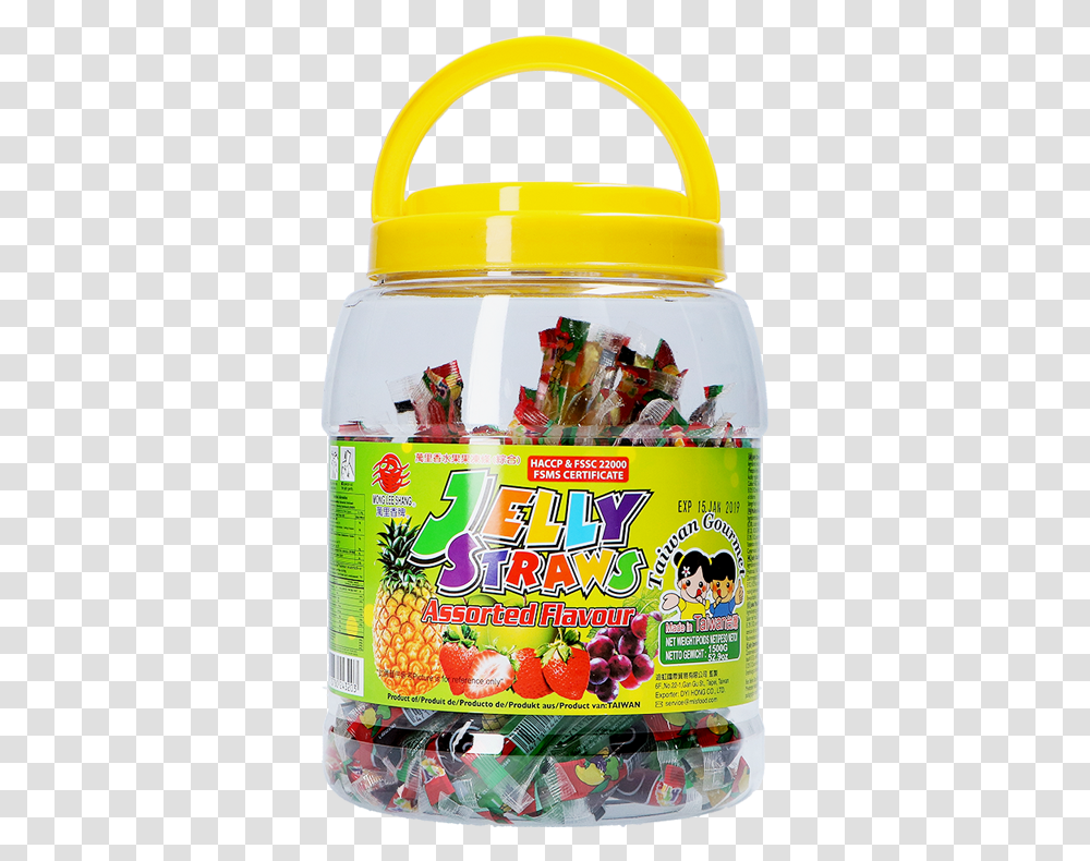 Tradinghouse Tw Jelly Straws With Fruit Beagley Copperman Water Bottle, Food, Pineapple, Plant, Jar Transparent Png