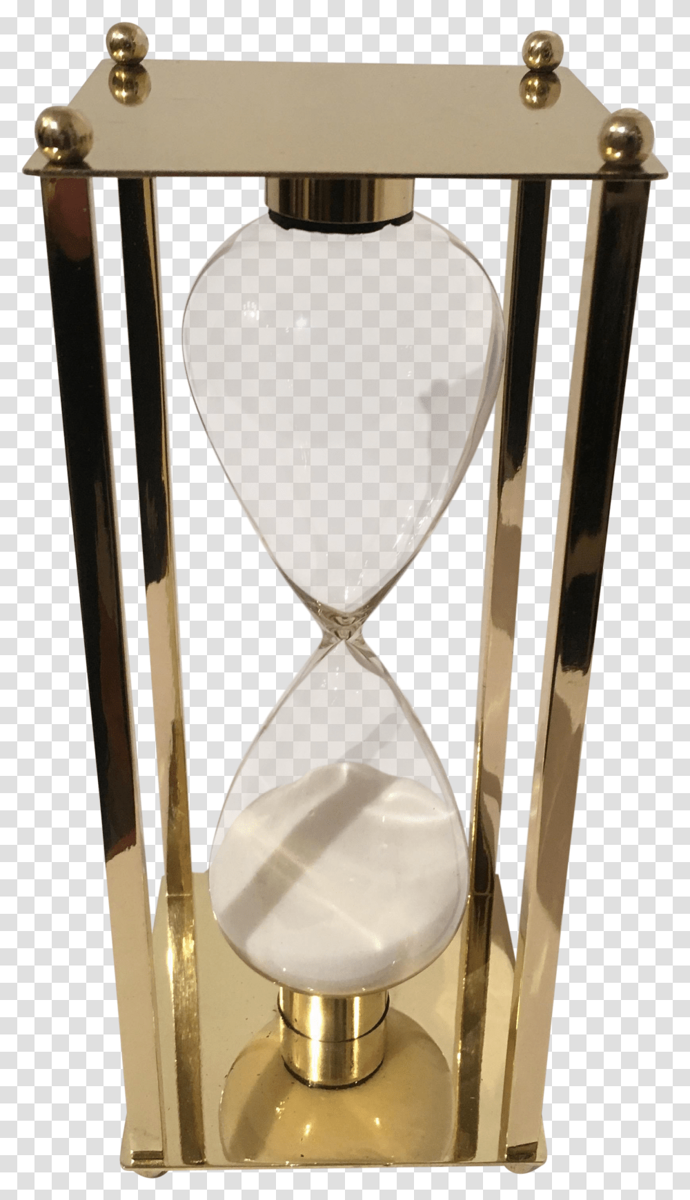 Traditional Brass Frame Hourglass Brass, Lamp Transparent Png