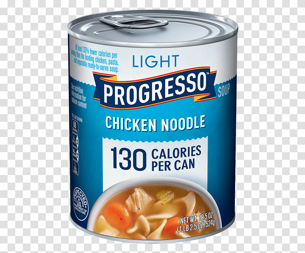Traditional Chicken Noodle Progresso Light Soup, Plant, Tin, Food, Aluminium Transparent Png