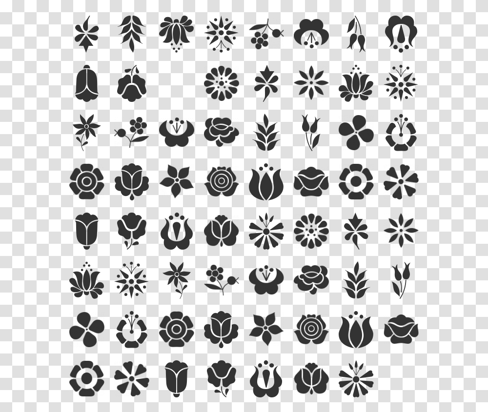 Traditional Hungarian Symbols, Rug, Floral Design, Pattern Transparent Png