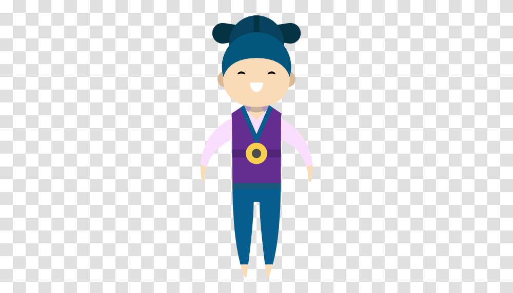 Traditional Korean South Korea People Ethnic Culture Icon, Elf, Toy, Alphabet Transparent Png