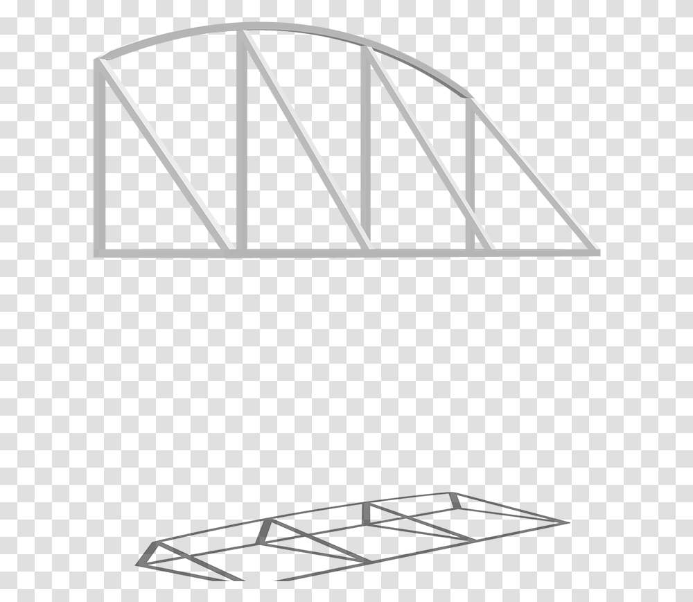 Traditional Rounded Awning Frame Front Left View Arch, Bow, Building, Bridge, Triangle Transparent Png
