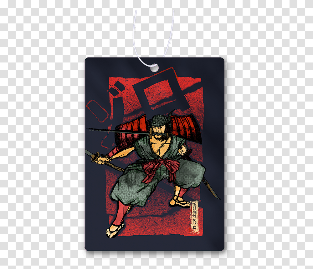 Traditional Samurai Zoro Air Freshener Cartoon, Person, Human, Batman, Poster Transparent Png