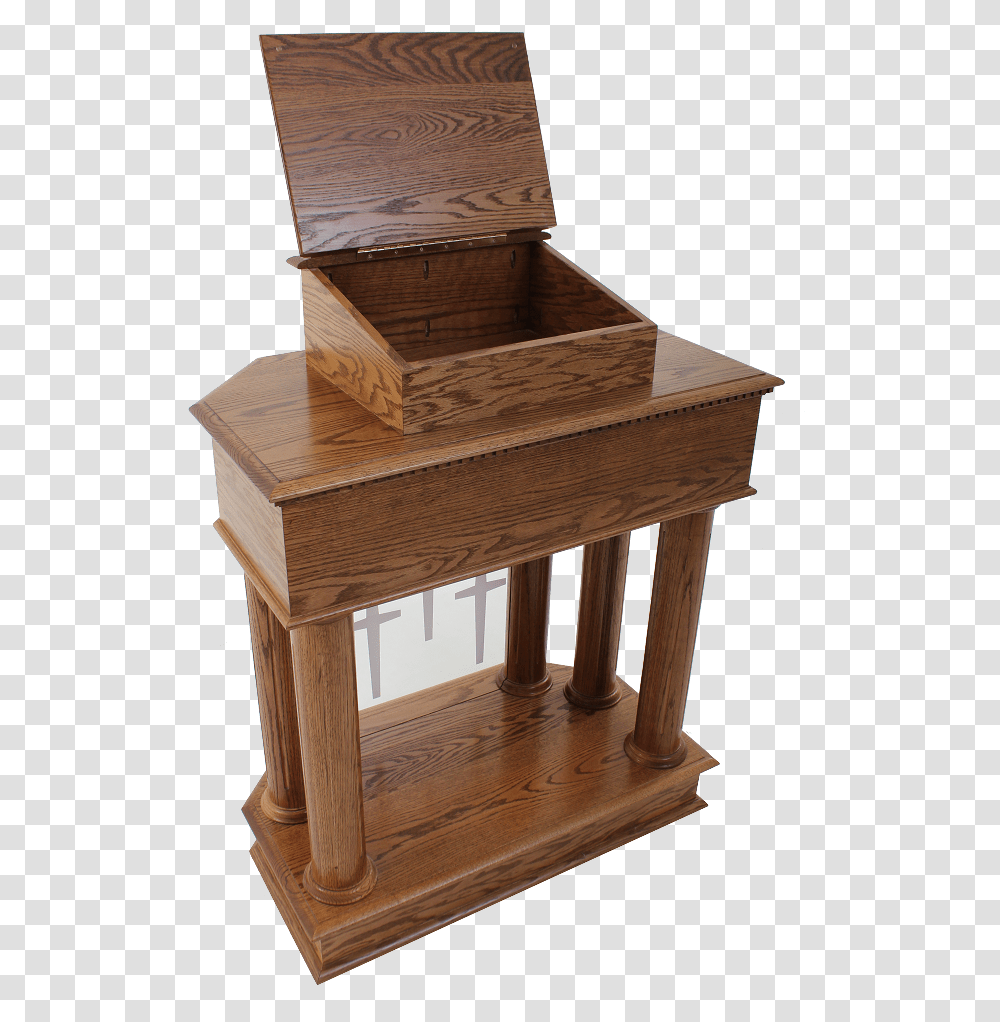 Traditional Style Open Wood Pulpit Chair, Furniture, Table, Stand, Shop Transparent Png