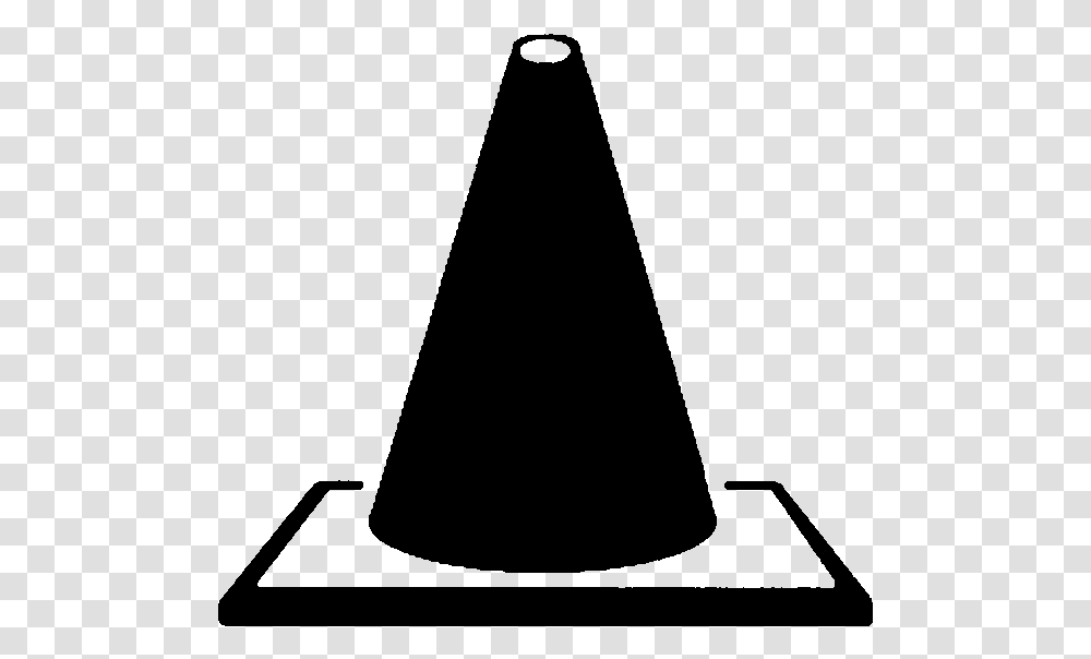 Traffic Cone Emblem Bo Clip Art Black And White Traffic Cone, Gray, World Of Warcraft Transparent Png