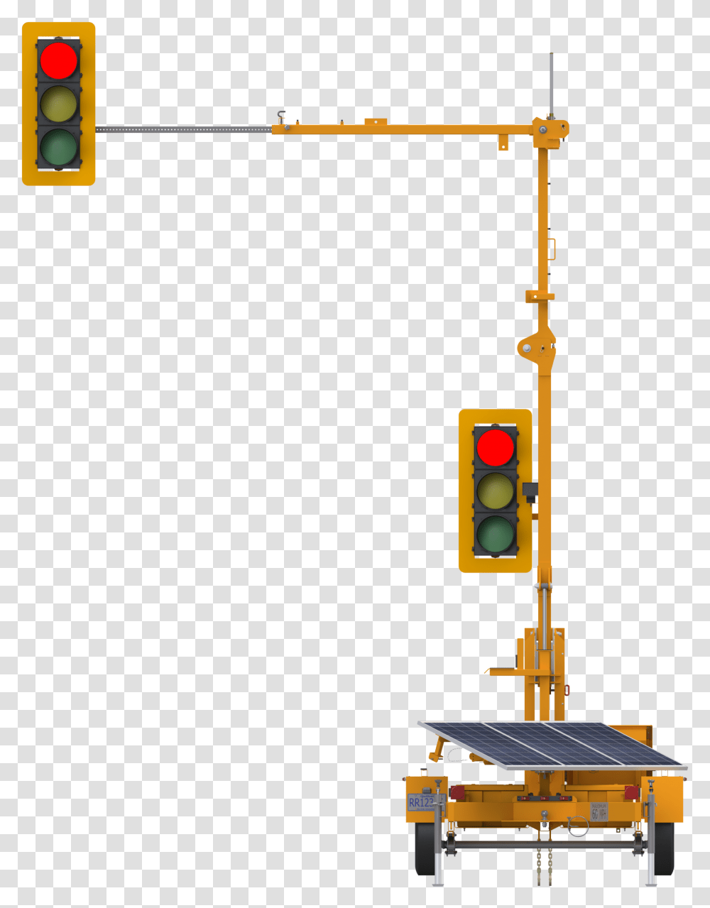 Traffic Light, Construction Crane, Utility Pole Transparent Png