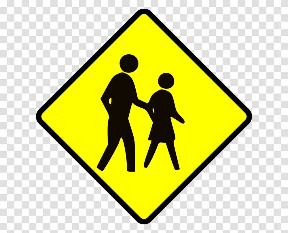 Traffic Sign Pedestrian Crossing Warning Sign, Road Sign, Person, Human Transparent Png