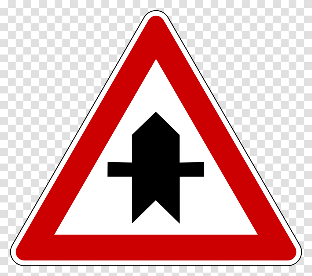 Traffic Sign Road Sign Shield Free Picture Road Narrows On Both Sides Sign, Triangle Transparent Png