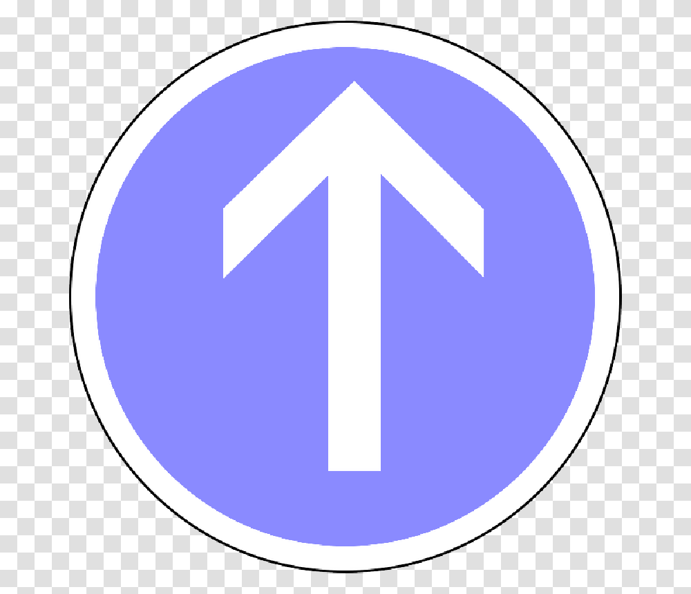 Traffic Sign Straight Ahead Straight Direction Straight Ahead Sign Transparent Png