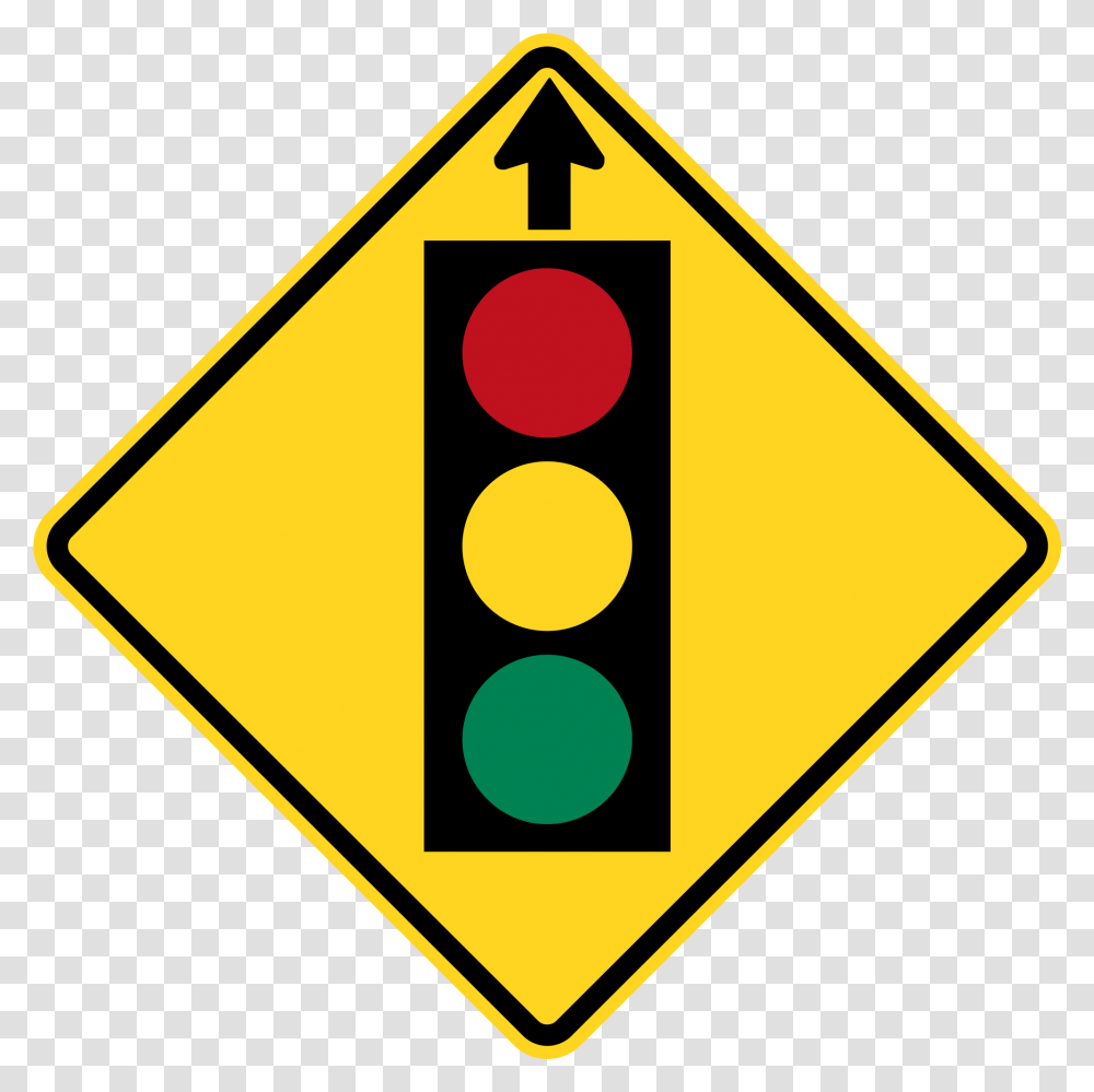 Traffic Signal Ahead Non Traffic Light Sign, Symbol, Road Sign,  Transparent Png