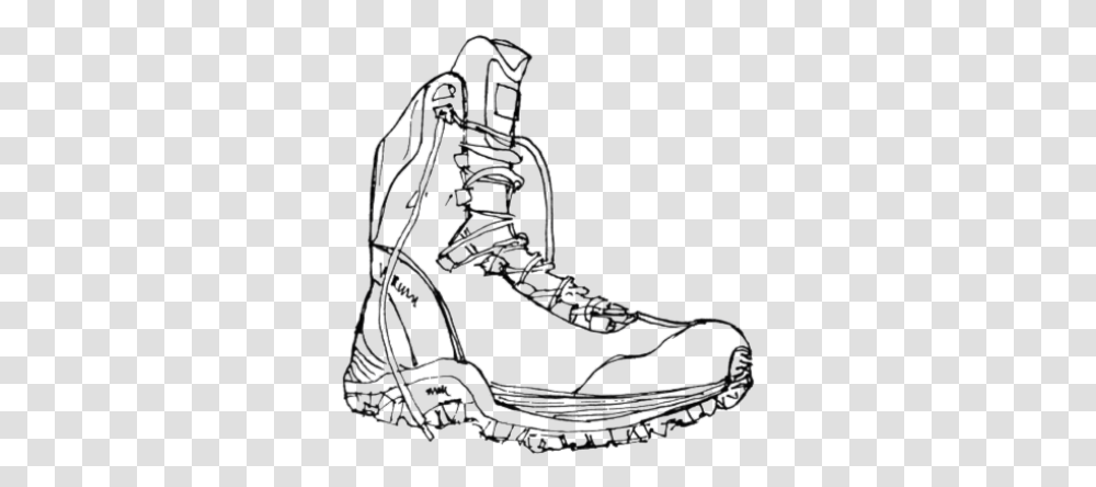 Trail And Vectors For Free Download Dlpngcom Drawing Of Boots, Clothing, Apparel, Footwear, Sandal Transparent Png