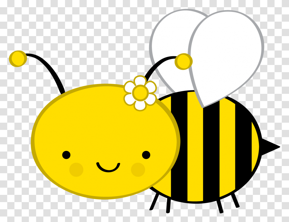 Trail Clipart Bee Buzz Cute Bee, Food, Plant Transparent Png