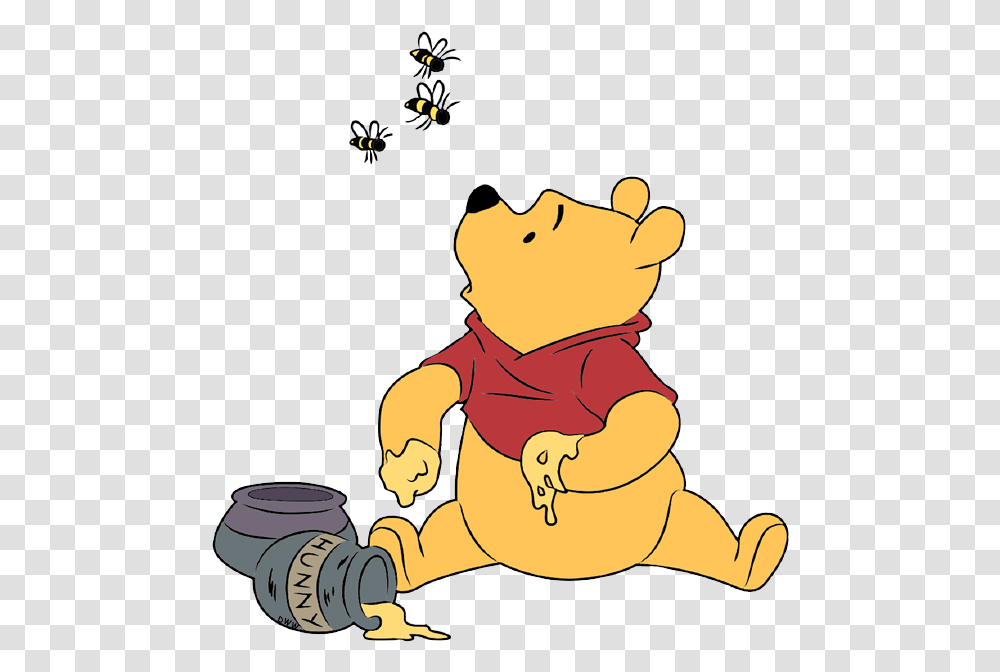 Trail Clipart Winnie The Pooh Winnie The Pooh Sitting Down, Baby, Kneeling, Leaf Transparent Png