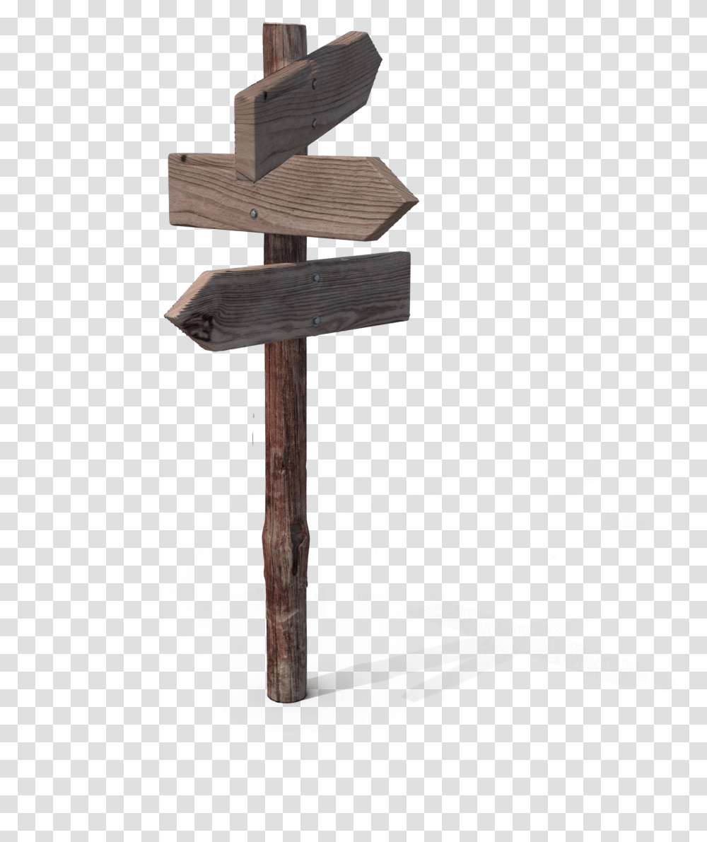 Trail Sign, Cross, Stand, Shop Transparent Png
